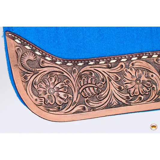 32" X 30" Hilason Horse Saddle Pad Western Contoured Wool Felt Moisture Wicking Saddle Pad