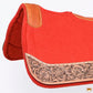 32" X 30" Horse Saddle Pad Contoured Wool Felt Red