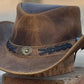 Sahara Leather Hats Western Style For Men and Women Shapeable Brim