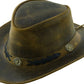 Sahara Leather Hats Western Style For Men and Women Shapeable Brim