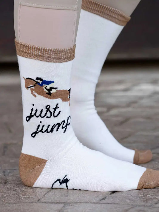 Dapplebay Knit Crew Socks - Just Jump
