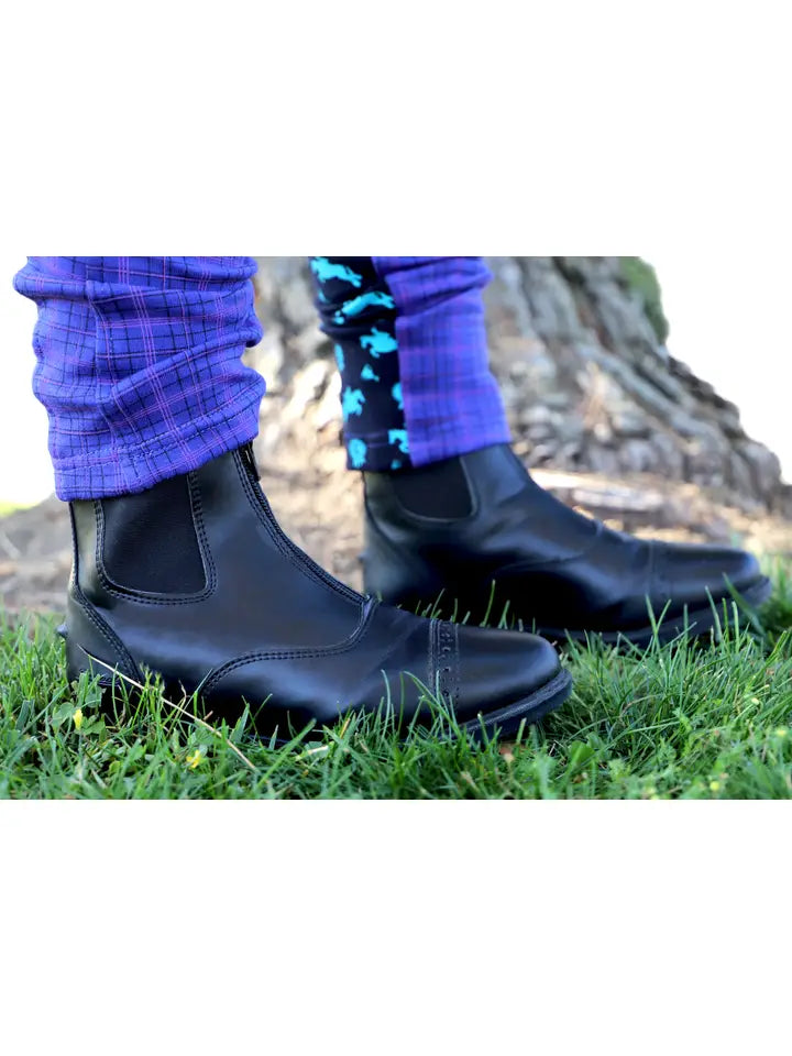 Children's Zip Up Synthetic Paddock Boots