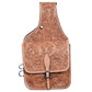 Western Horse Leather Saddle Bag Heavy-Duty Traditional Trail Ride Tan