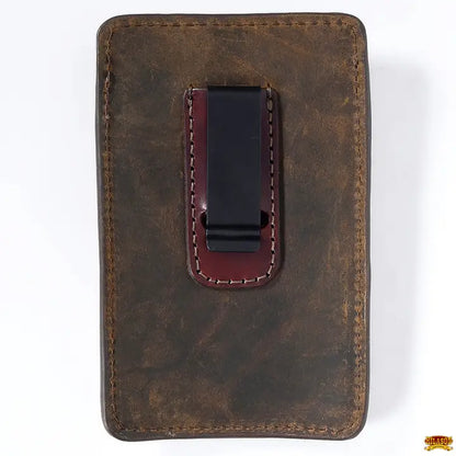 Stylish Hand Tooled Leather Smartphone Cell Phone Holder Teal