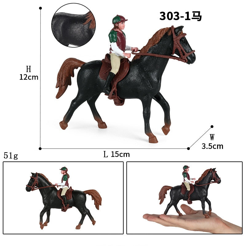 Equestrian Horseback Riding Toy Figures