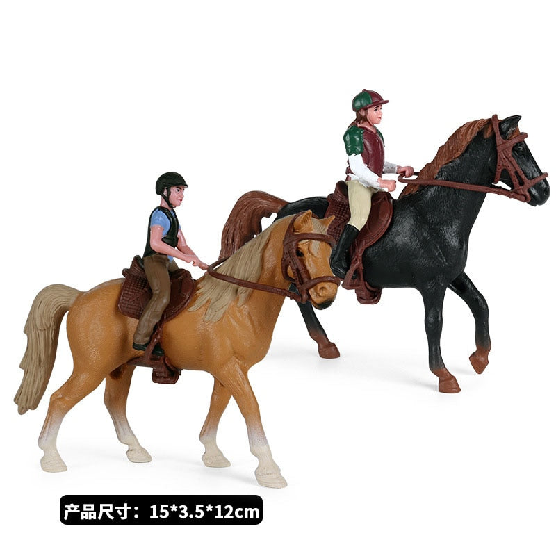 Equestrian Horseback Riding Toy Figures