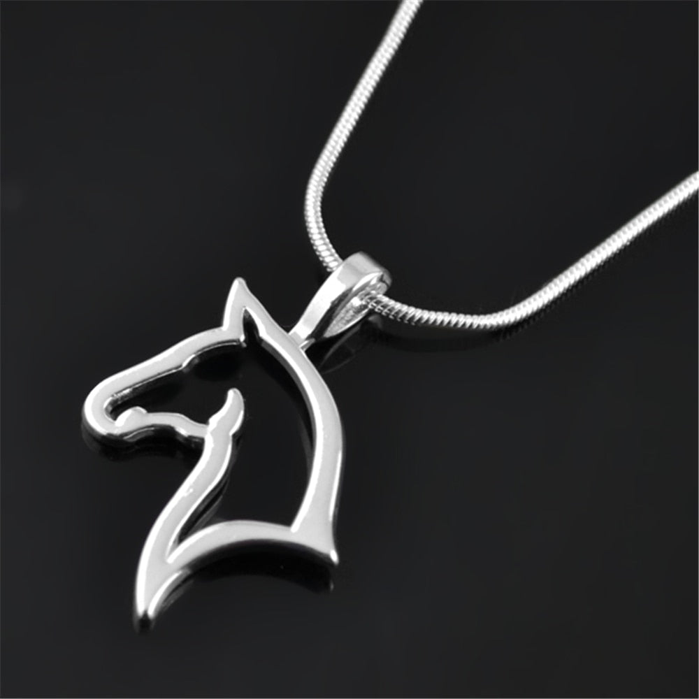 Horse Pendant Necklace Equestrian Fashion Jewelry