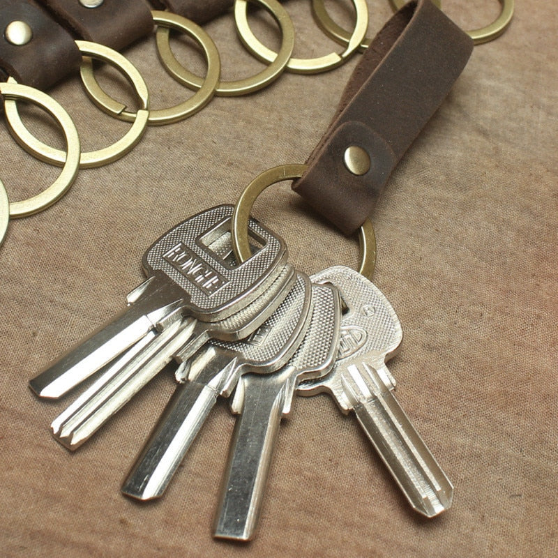 Luxury Genuine Leather Key Ring