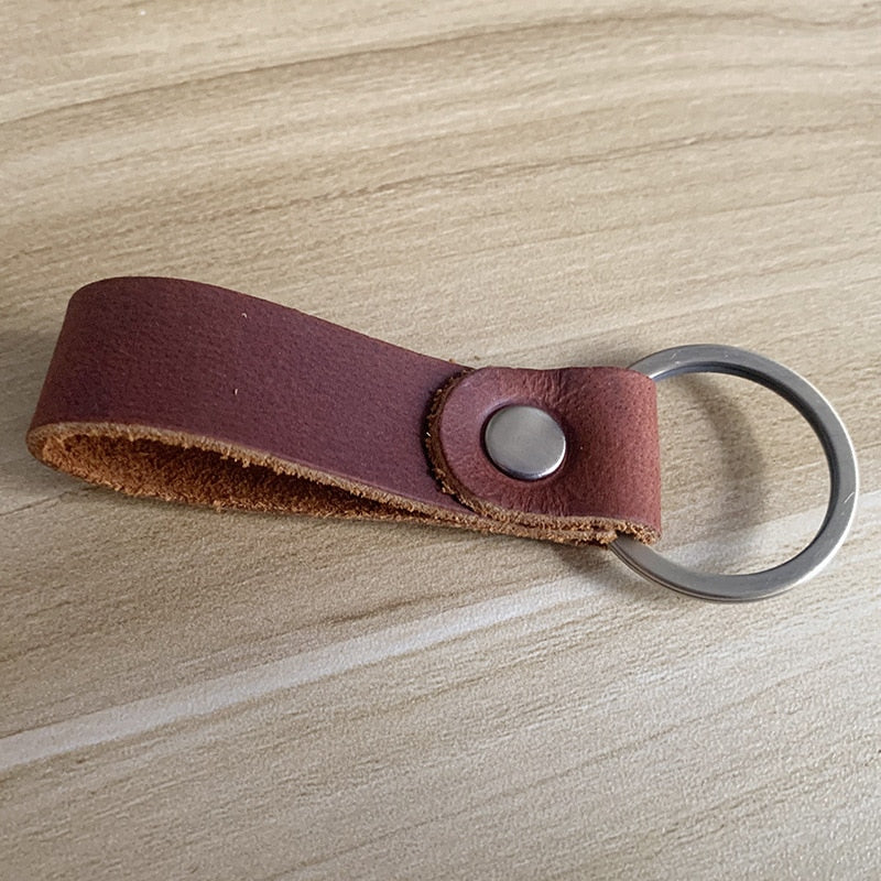 Luxury Genuine Leather Key Ring