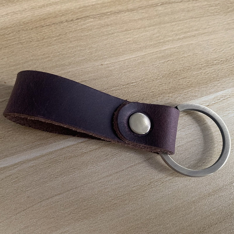 Luxury Genuine Leather Key Ring