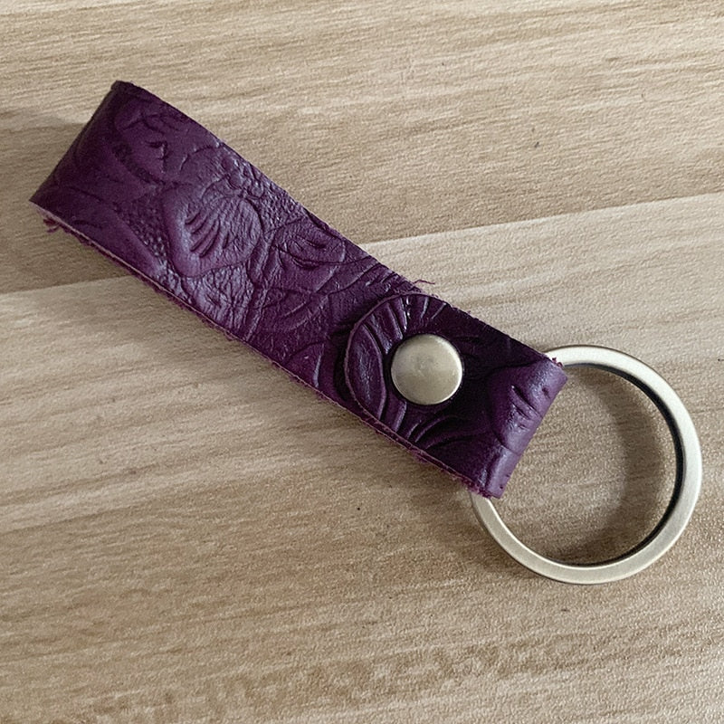 Luxury Genuine Leather Key Ring