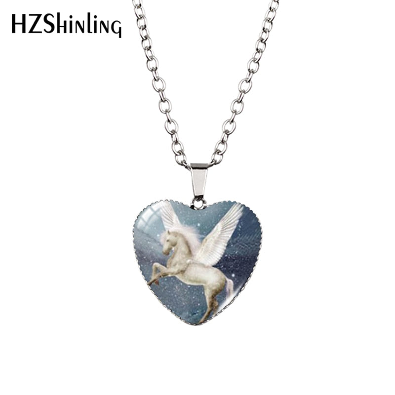 Horse Heart Necklace Fashion Jewelry