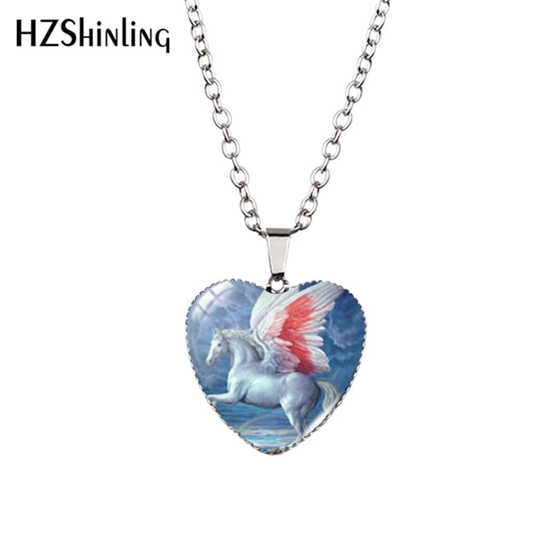 Horse Heart Necklace Fashion Jewelry