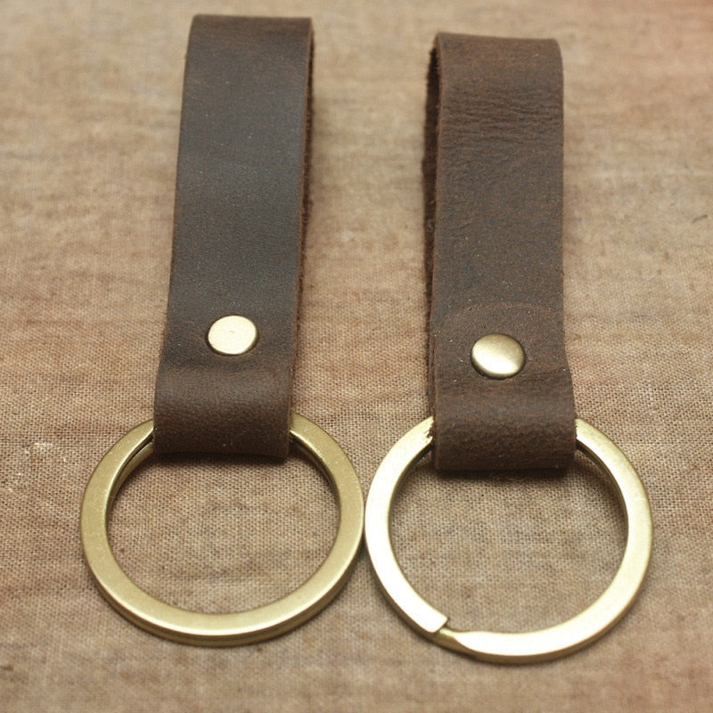 Luxury Genuine Leather Key Ring