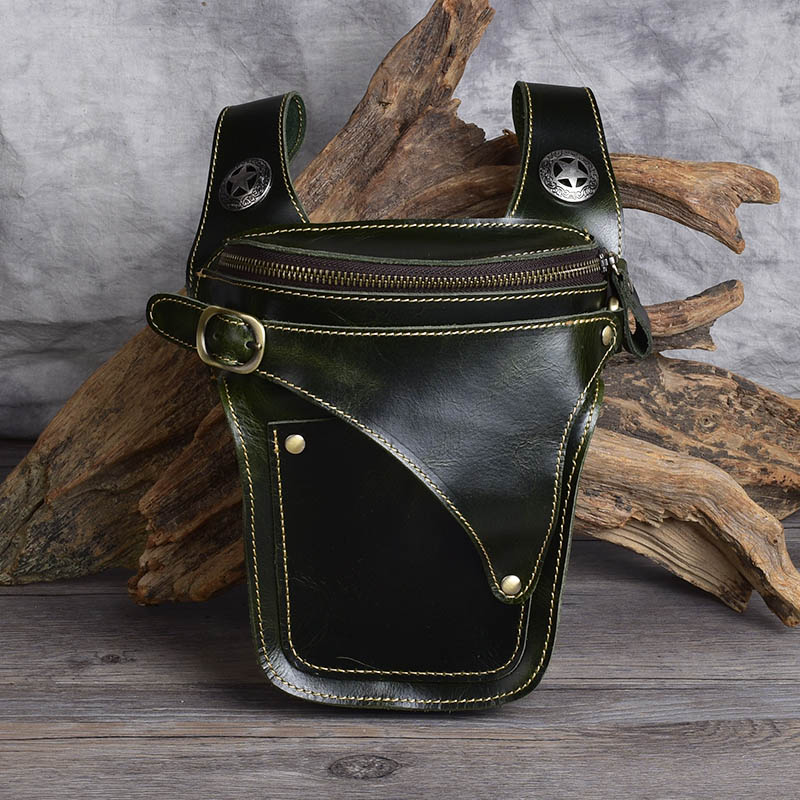 Vintage Style Leather Waist Pack