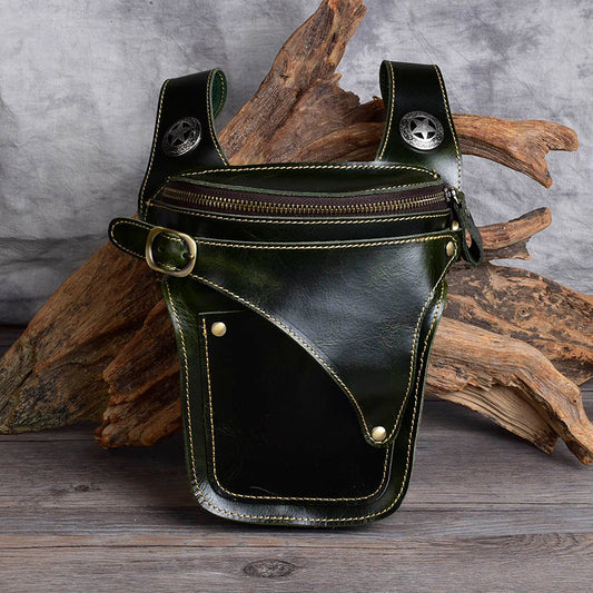 Vintage Style Leather Waist Pack