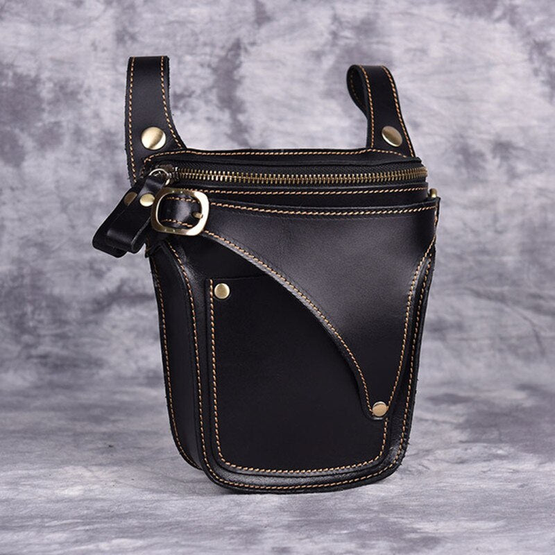 Vintage Style Leather Waist Pack