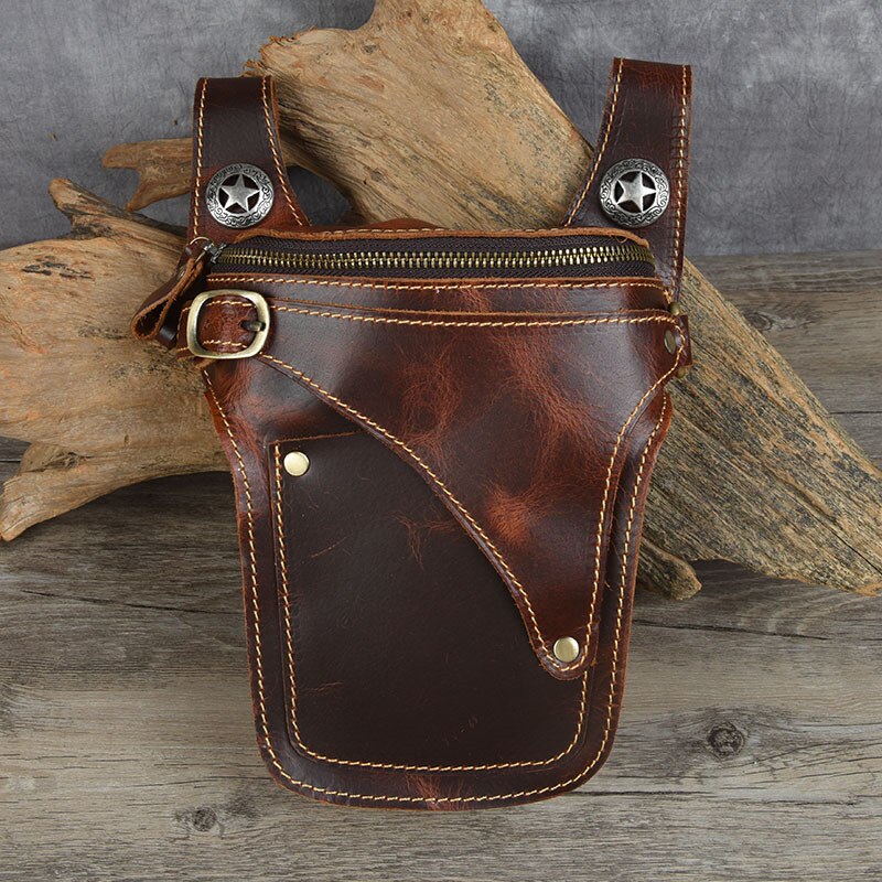 Vintage Style Leather Waist Pack