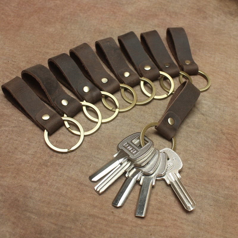 Luxury Genuine Leather Key Ring