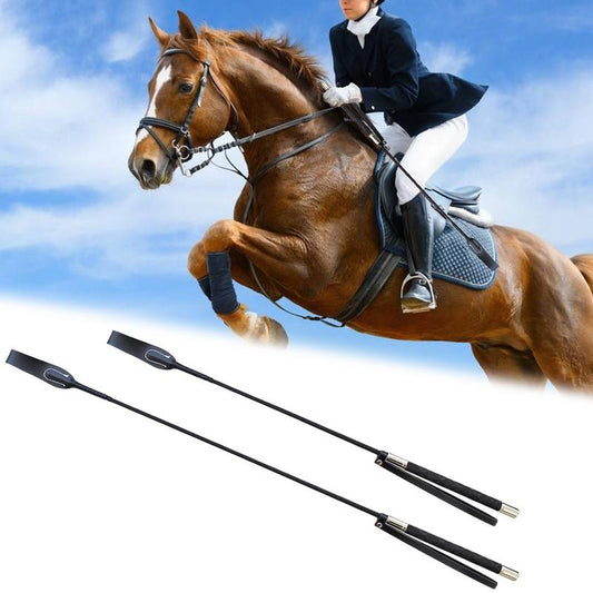 Elegant Leather Equestrian Riding Crop - Available in 2 sizes