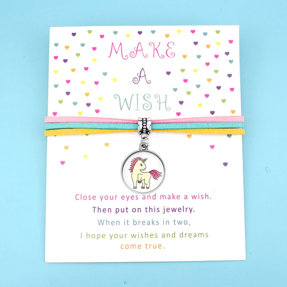 Unicorn Horse Bracelet Make a Wish Charm Jewelry