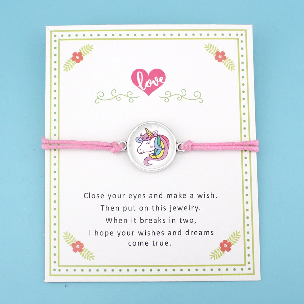 Unicorn Horse Bracelet Make a Wish Charm Jewelry