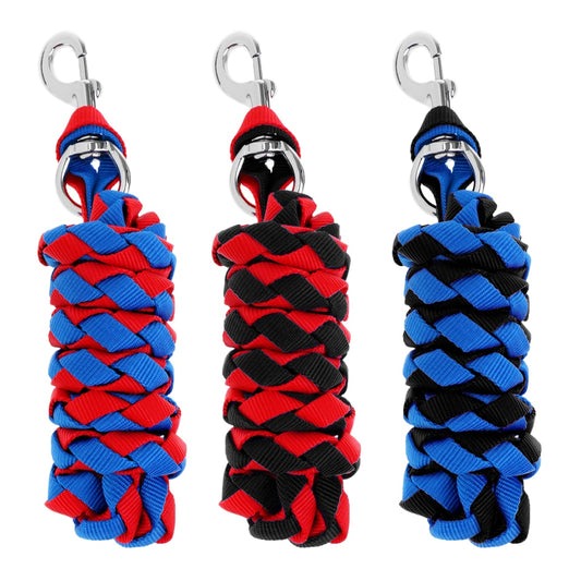 Durable Heavy Duty Braided Equestrian Lead Rope with Sturdy Clasp