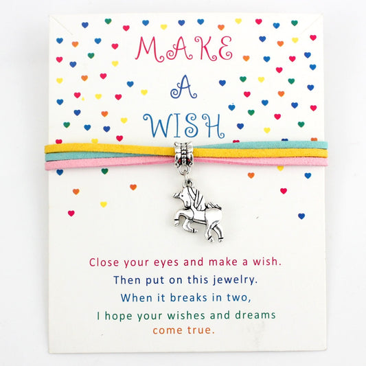 Unicorn Horse Bracelet Make a Wish Charm Jewelry