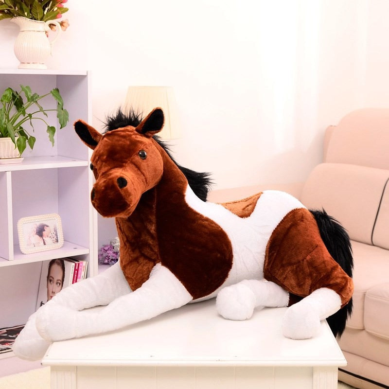 Large and Soft Plush Horse - Perfect for Cuddles and Playtime!