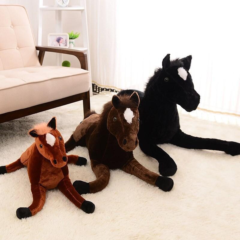 Large and Soft Plush Horse - Perfect for Cuddles and Playtime!