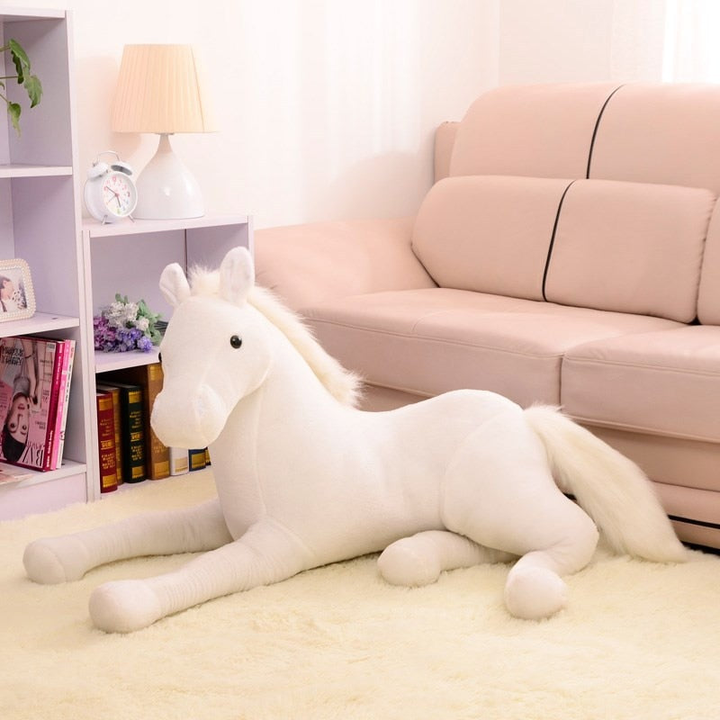 Large and Soft Plush Horse - Perfect for Cuddles and Playtime!