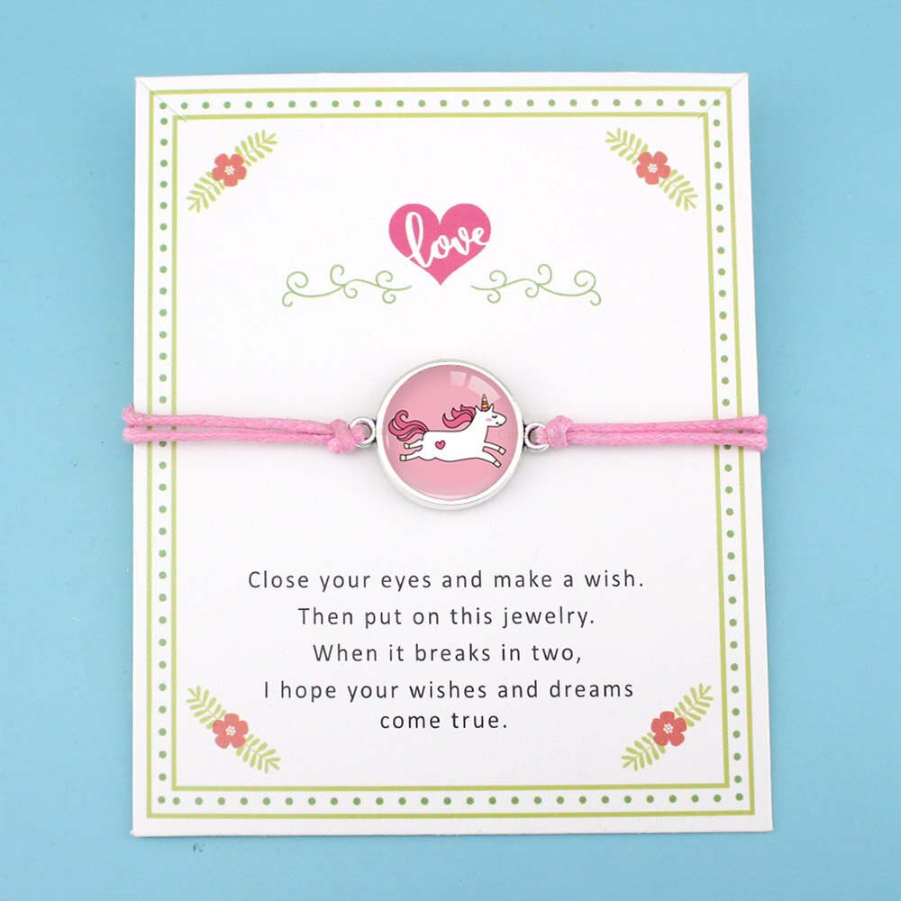 Unicorn Horse Bracelet Make a Wish Charm Jewelry