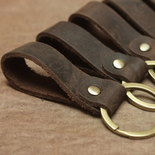 Luxury Genuine Leather Key Ring