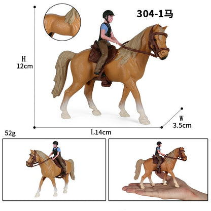 Equestrian Horseback Riding Toy Figures