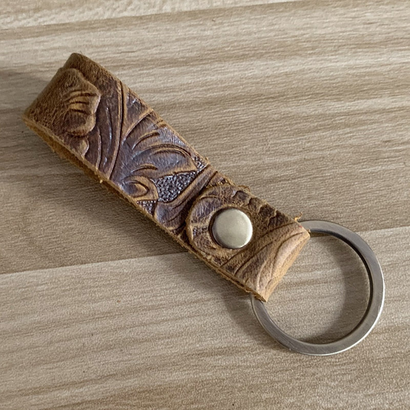 Luxury Genuine Leather Key Ring