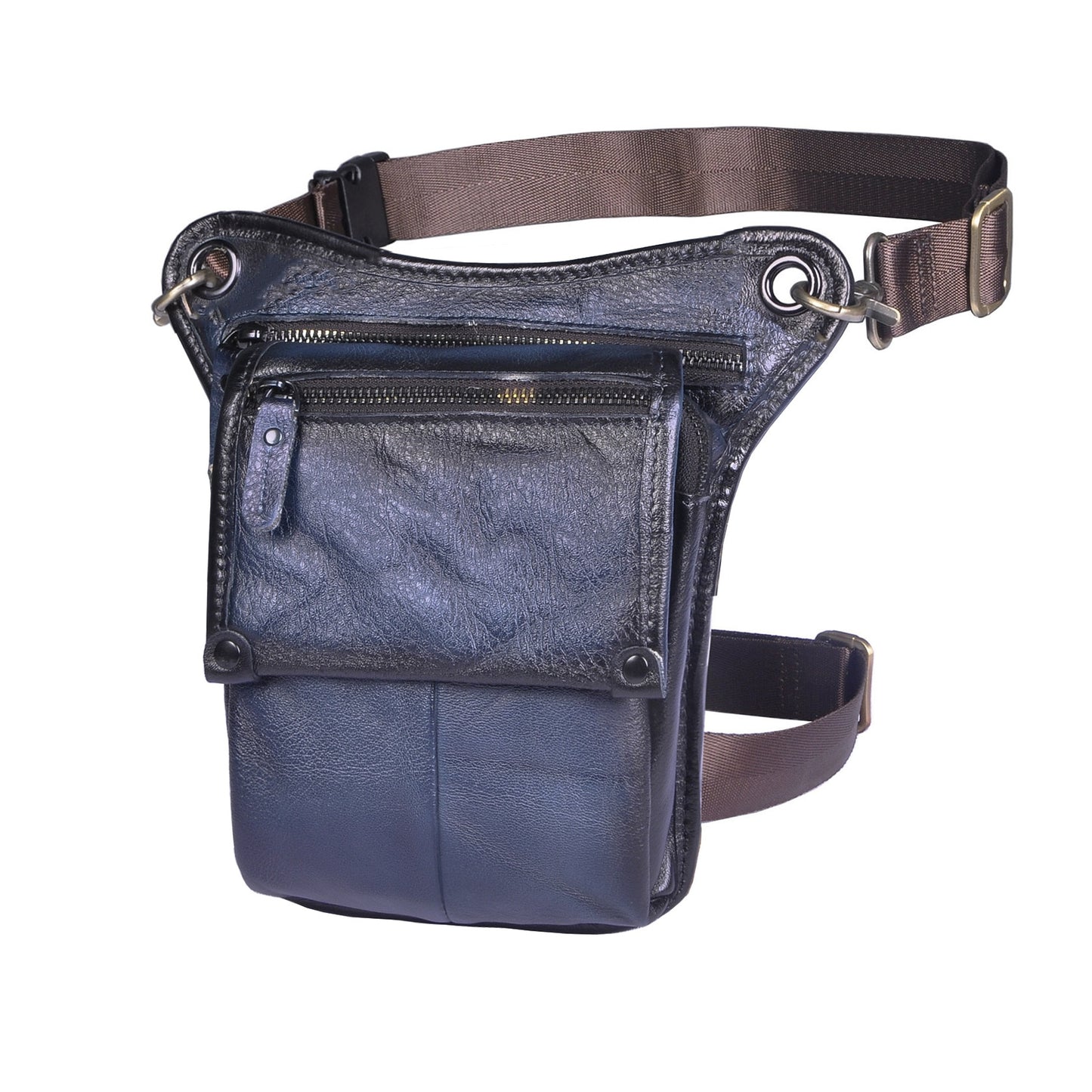 Leather Men's Multi-Function Waist Pack