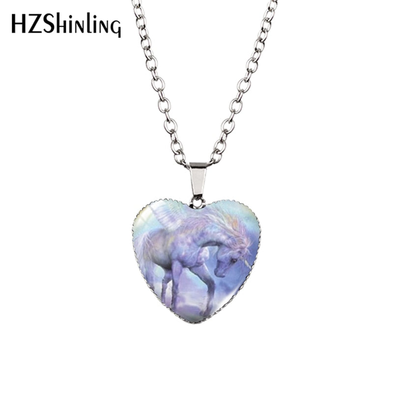 Horse Heart Necklace Fashion Jewelry