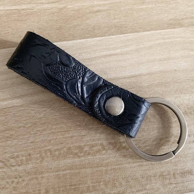 Luxury Genuine Leather Key Ring