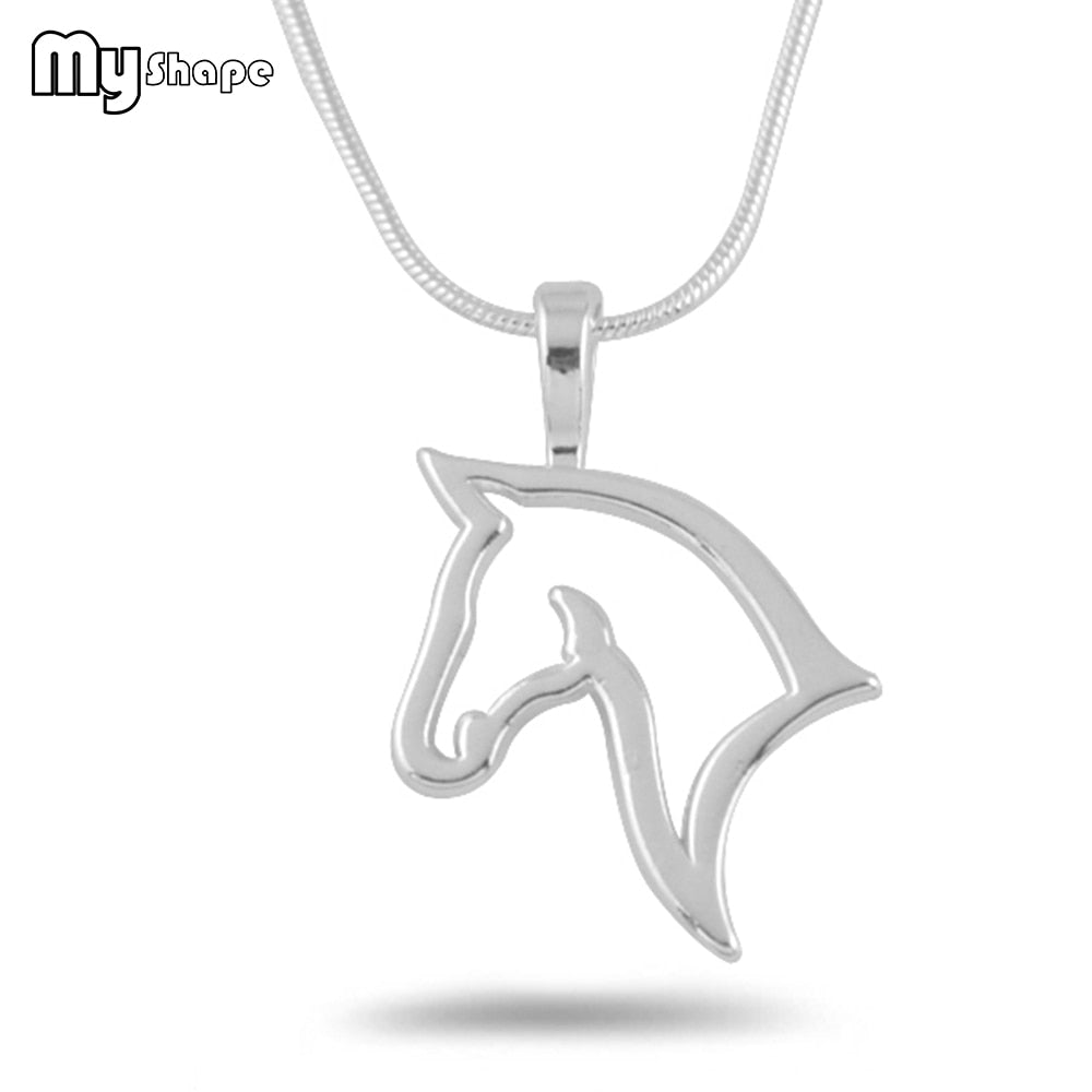 Horse Pendant Necklace Equestrian Fashion Jewelry