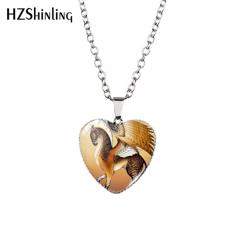 Horse Heart Necklace Fashion Jewelry