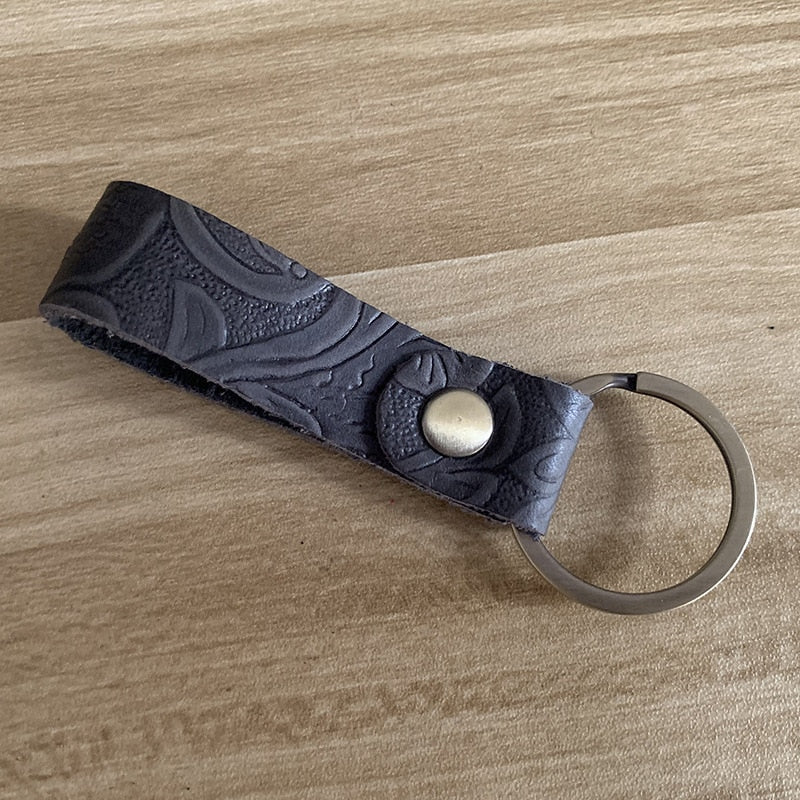 Luxury Genuine Leather Key Ring