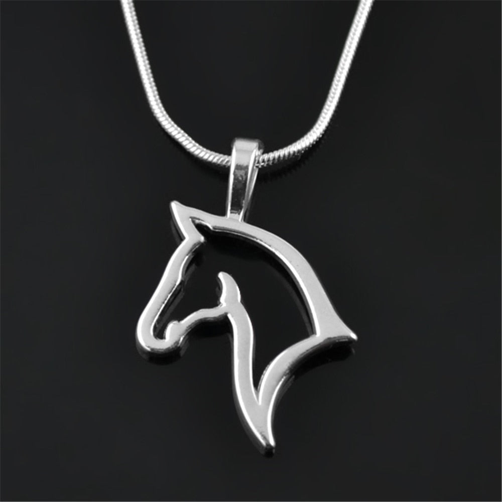 Horse Pendant Necklace Equestrian Fashion Jewelry