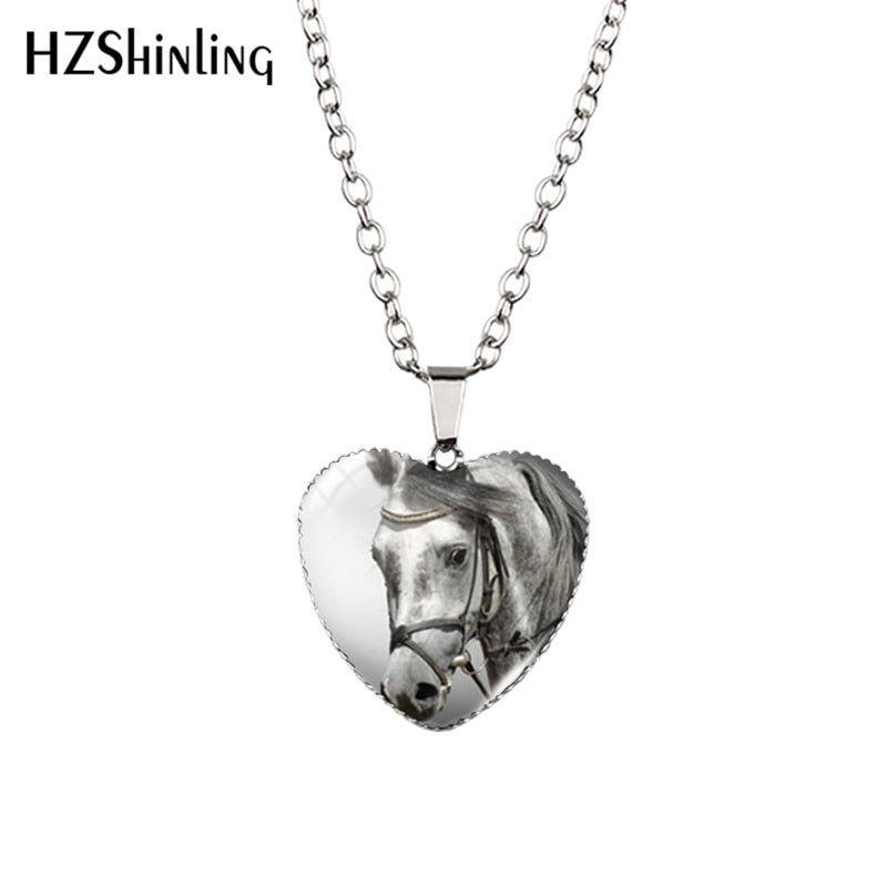 Horse Heart Necklace Fashion Jewelry