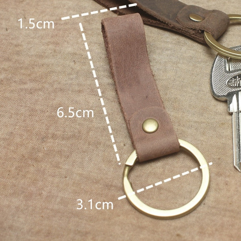 Luxury Genuine Leather Key Ring