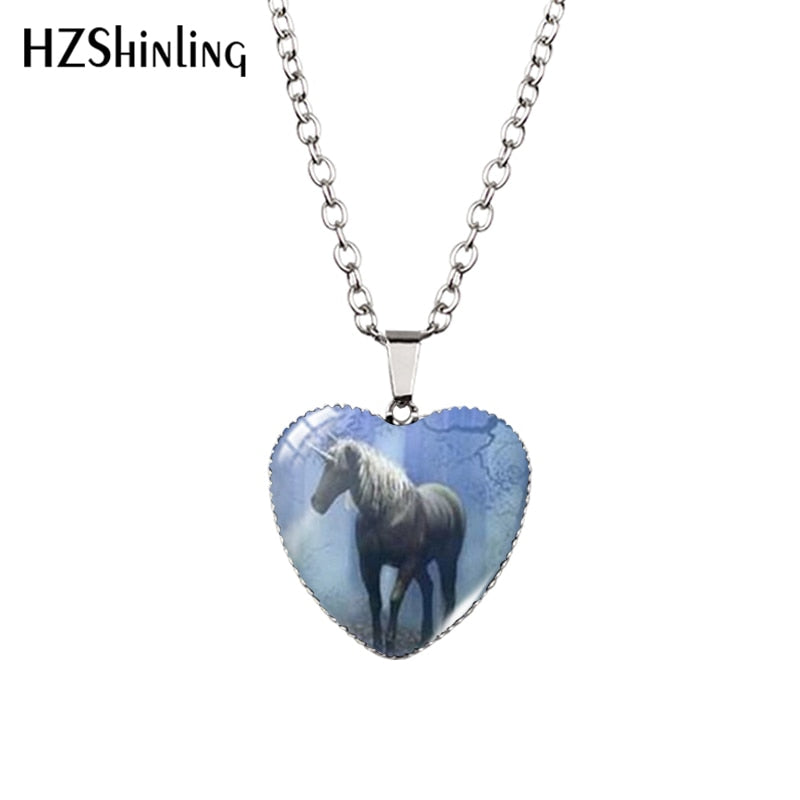 Horse Heart Necklace Fashion Jewelry