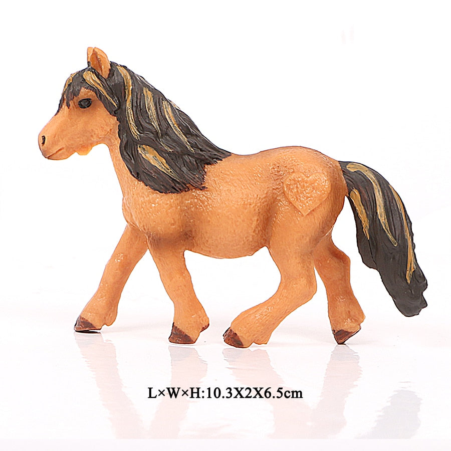 Realistic PVC Horse Figurine Toys