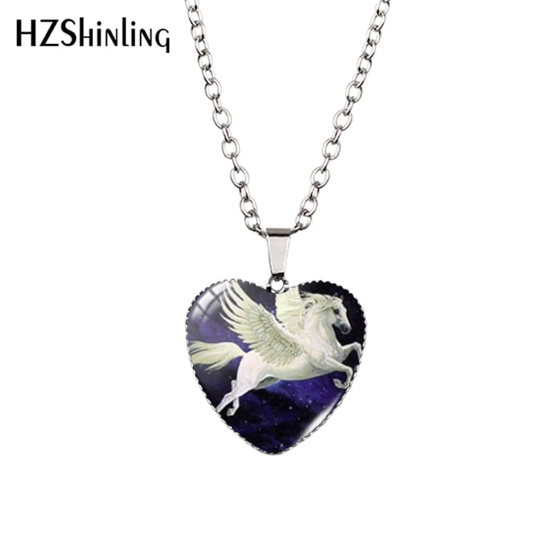 Horse Heart Necklace Fashion Jewelry