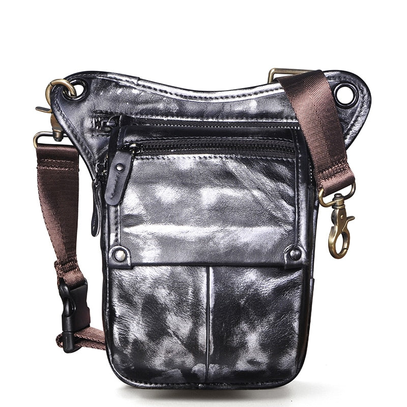 Leather Men's Multi-Function Waist Pack