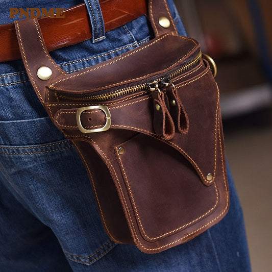 Vintage Style Leather Waist Pack