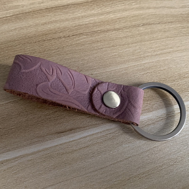 Luxury Genuine Leather Key Ring